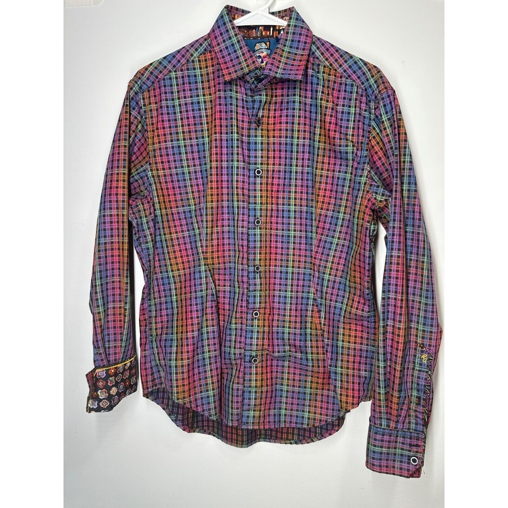 Robert Graham Limited Edition Button Down Long Sleeve Shirt Men's Size Medium